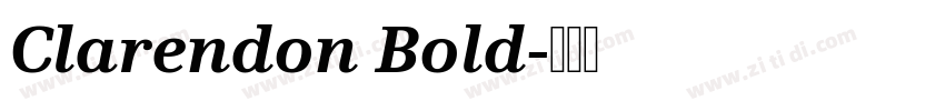 Clarendon Bold字体转换